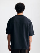 Men's Oversized Fleece T-Shirt in Anthracite - BROOKLYN INDUSTRIES