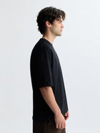 Men's Oversized Fleece T-Shirt in Black - BROOKLYN INDUSTRIES