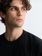 Men's Oversized Fleece T-Shirt in Black - BROOKLYN INDUSTRIES