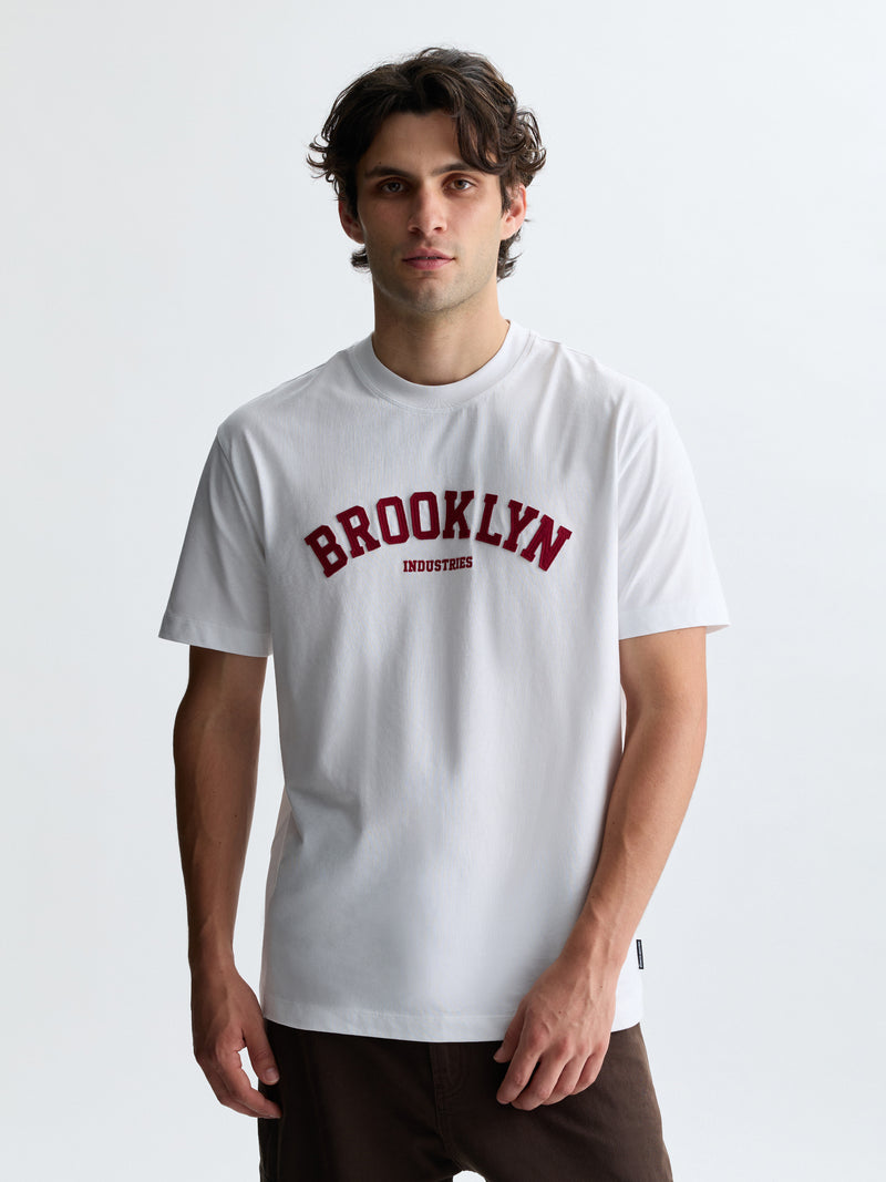 Men's Brooklyn T-Shirt in White - BROOKLYN INDUSTRIES