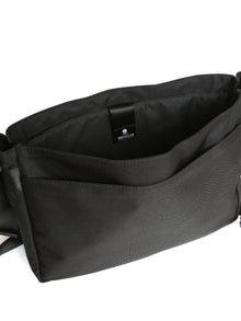 Crossbody Biker Messenger Bag in Black - BROOKLYN INDUSTRIES