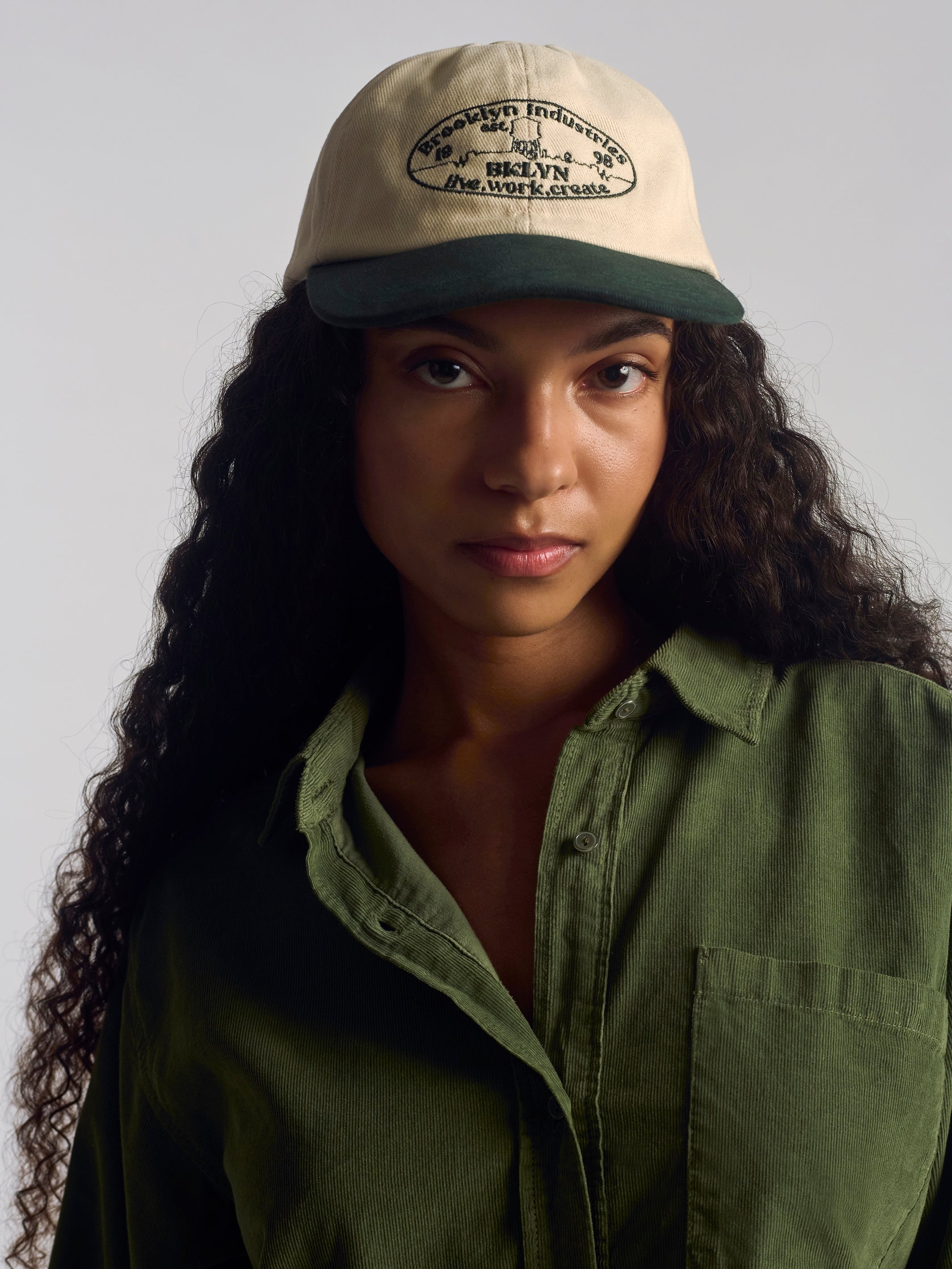 BKI Logo Cap in Beige - BROOKLYN INDUSTRIES