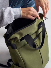 Utility Backpack in Khaki - BROOKLYN INDUSTRIES