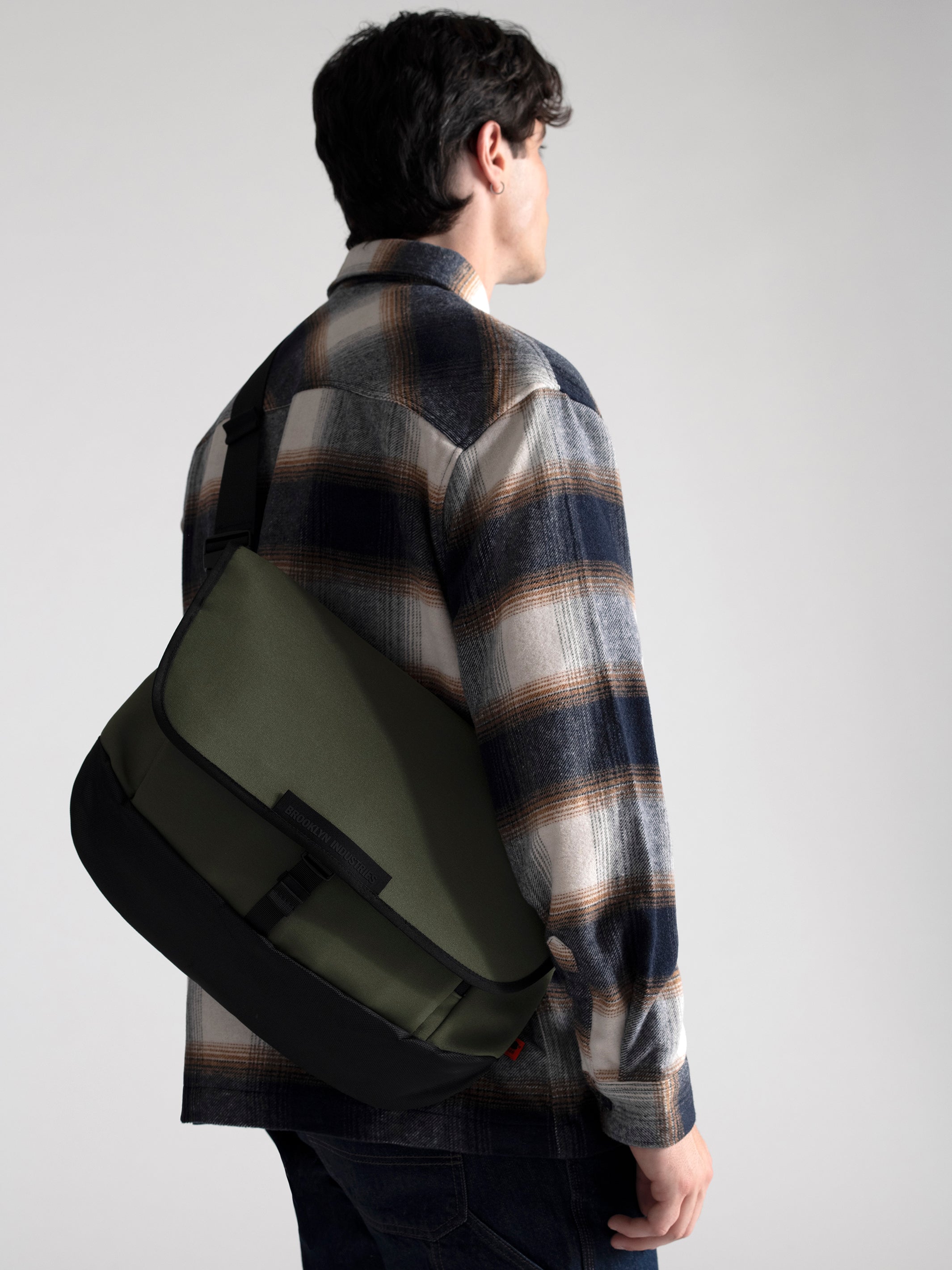 Brooklyn Industries Utility Messenger Bag in Khaki