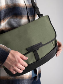 Utility Messenger Bag in Khaki - BROOKLYN INDUSTRIES