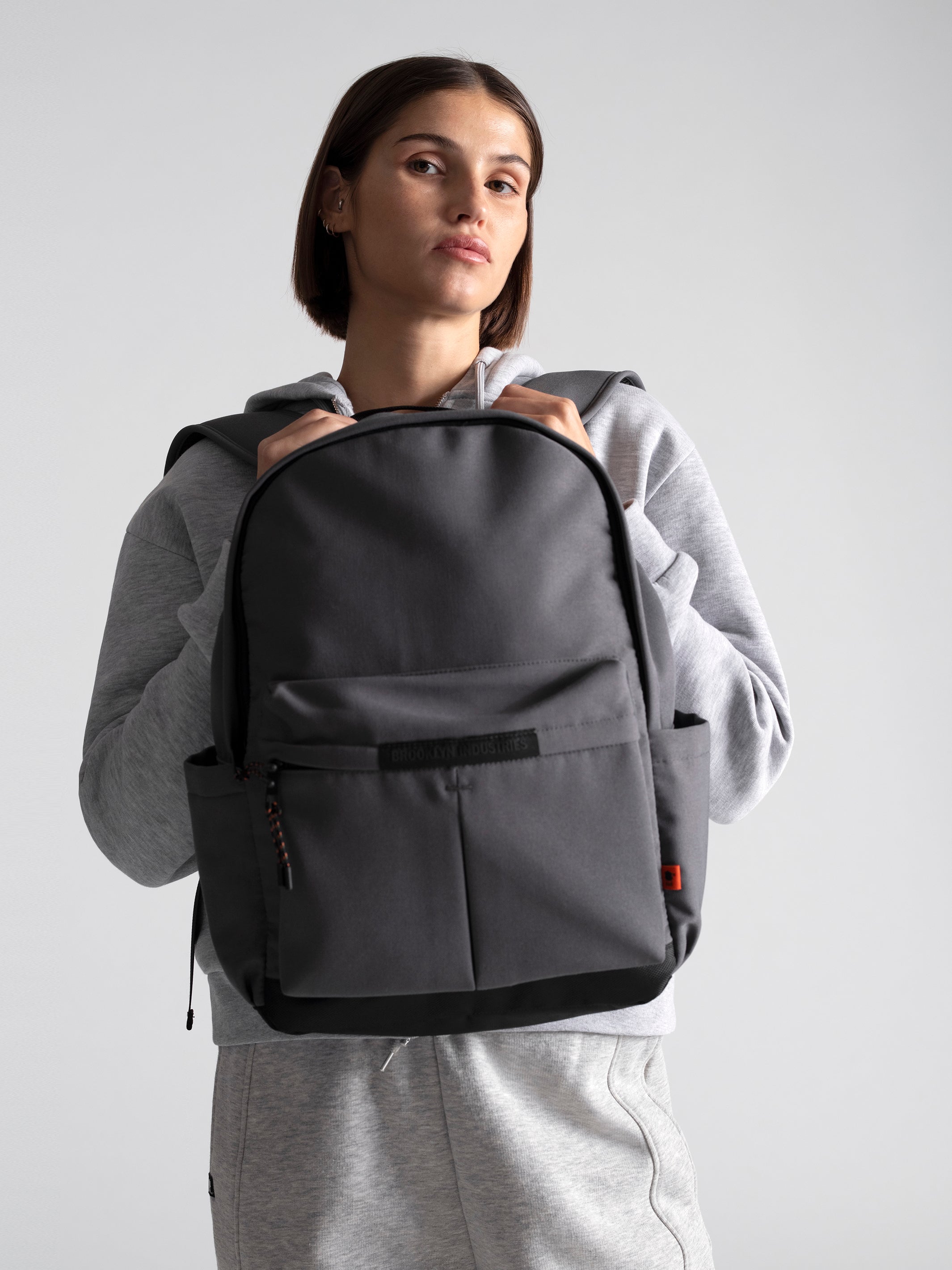 Backpack in Dark Grey - BROOKLYN INDUSTRIES