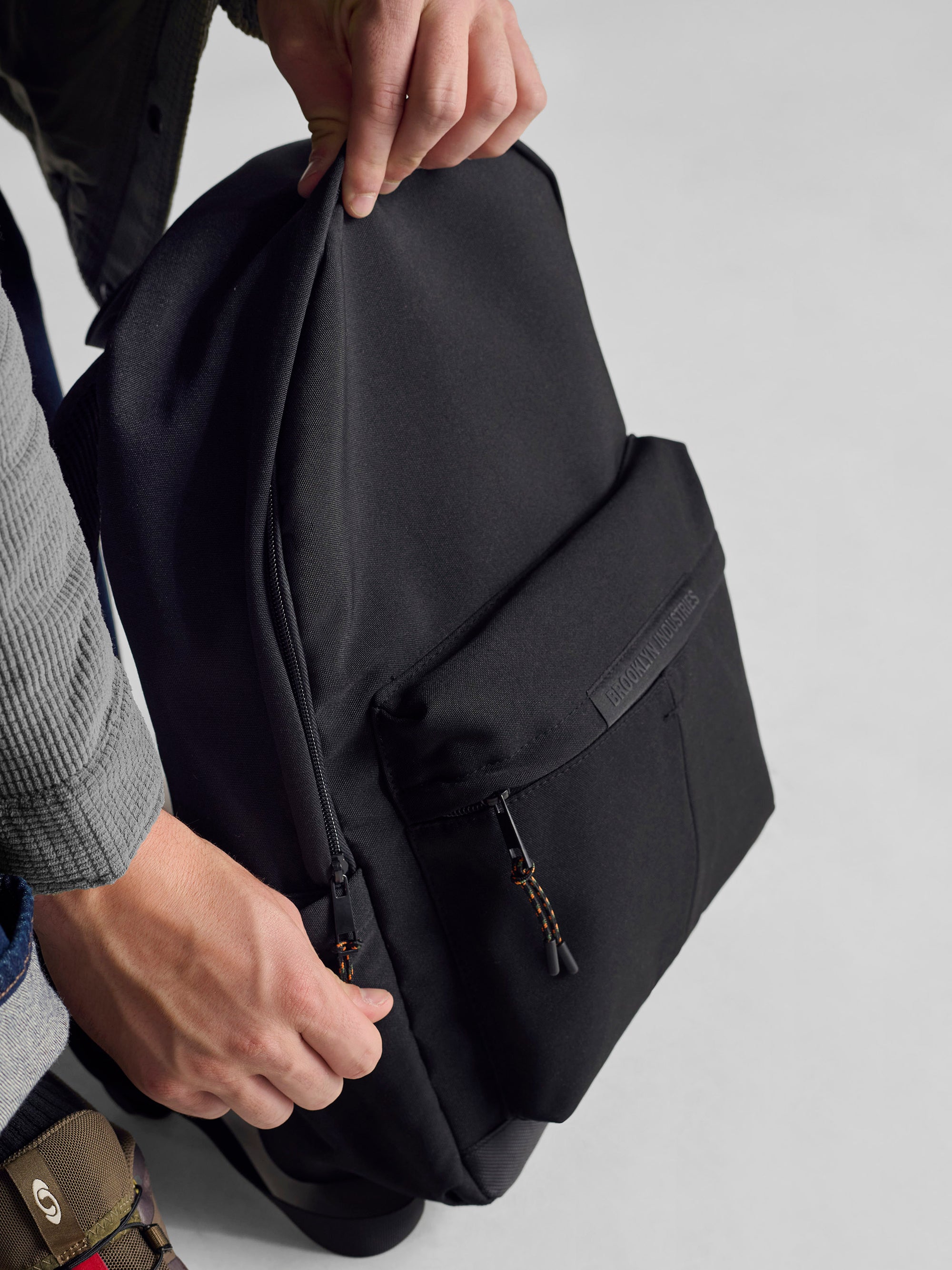 brooklyn leather backpack Brooklyn Industries Backpack in Black