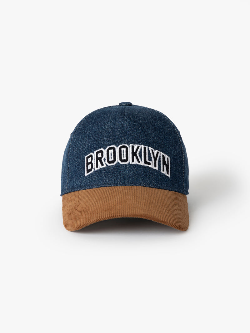 Brooklyn Varsity Cap in Indigo - BROOKLYN INDUSTRIES