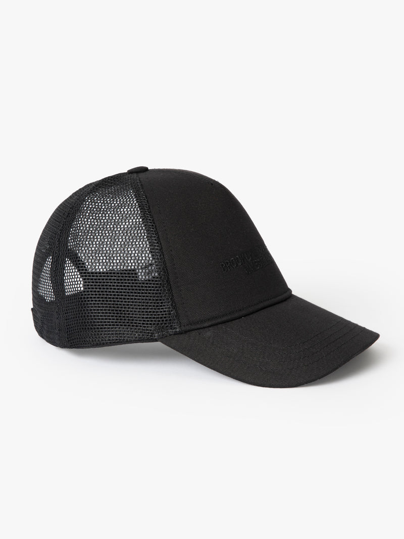 Logo Cap in Black - BROOKLYN INDUSTRIES