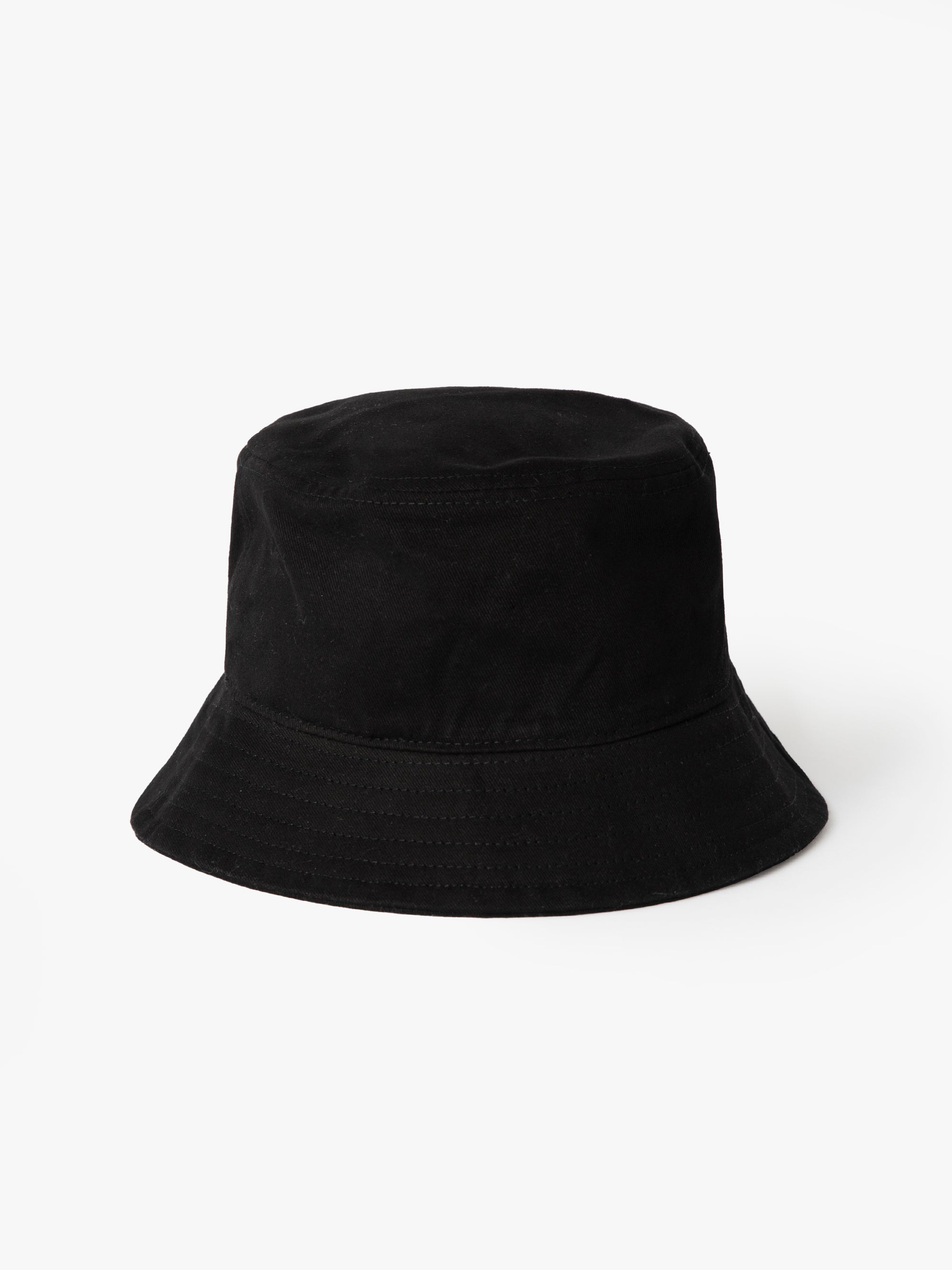 Logo Bucket Hat in Black - BROOKLYN INDUSTRIES