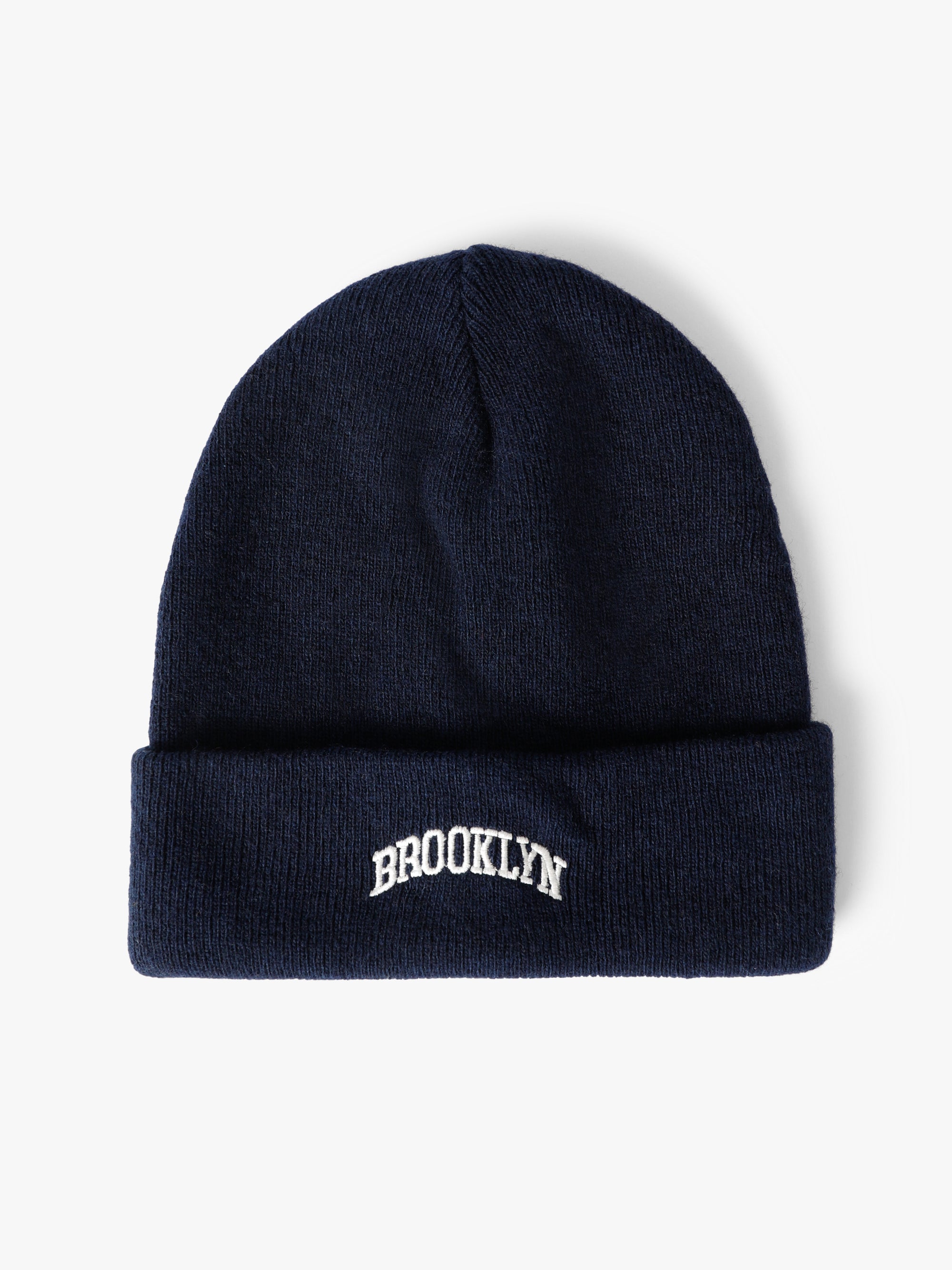 Ribbed Brooklyn Beanie in Navy - BROOKLYN INDUSTRIES