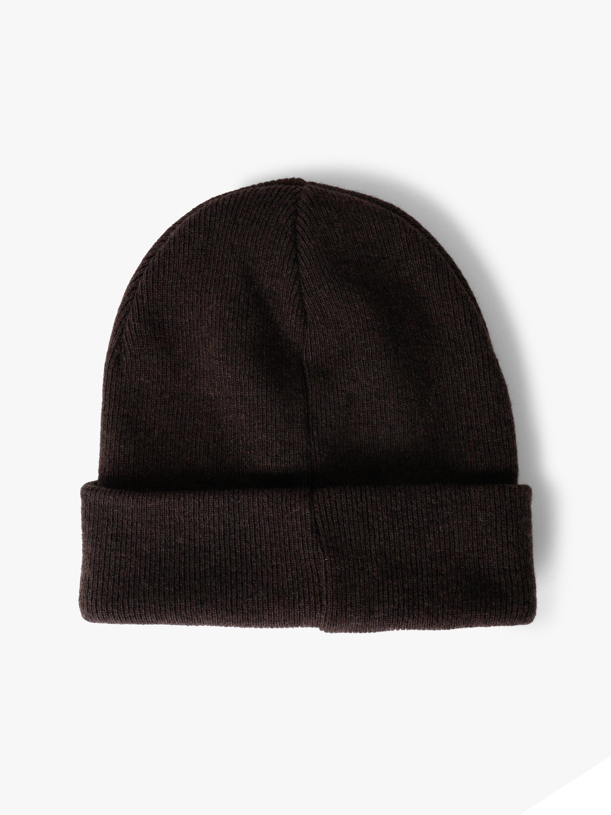 Ribbed Brooklyn Beanie in Dark Brown - BROOKLYN INDUSTRIES