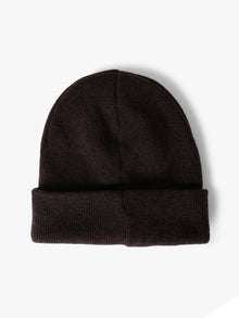 Ribbed Brooklyn Beanie in Dark Brown - BROOKLYN INDUSTRIES