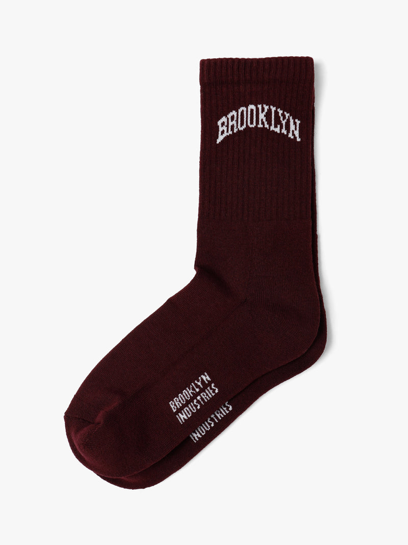 Men's Brooklyn Boot Socks in Plum - BROOKLYN INDUSTRIES