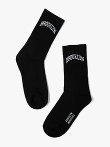 Men's Brooklyn Boot Socks in Black - BROOKLYN INDUSTRIES