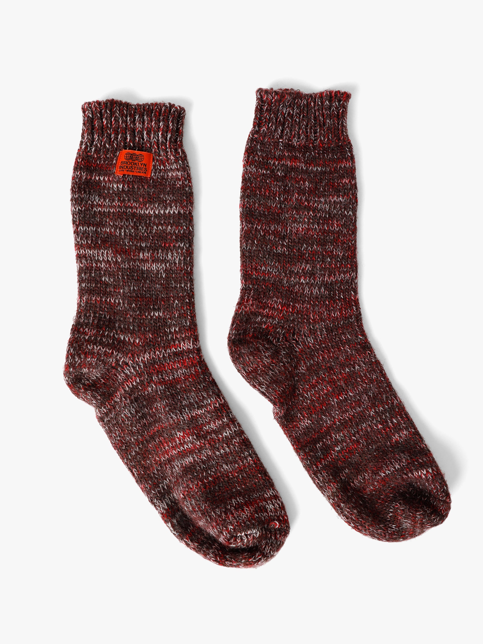 Men's Logo Tab Boot Socks in Paprika