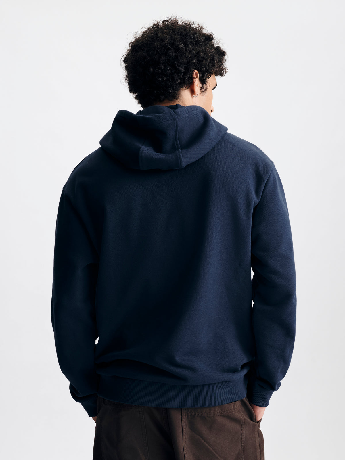 Men's Brooklyn Zip-Up Hoodie in Black Iris - BROOKLYN INDUSTRIES