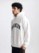 Men's Brooklyn Pocket Hoodie in Antique White - BROOKLYN INDUSTRIES