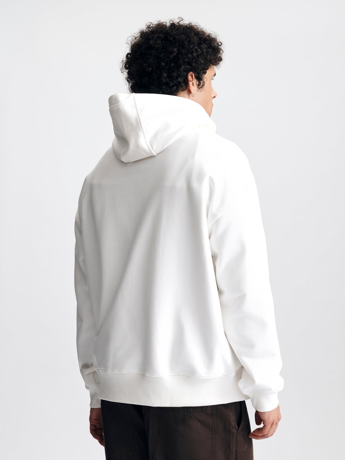 Men's Brooklyn Pocket Hoodie in Antique White - BROOKLYN INDUSTRIES