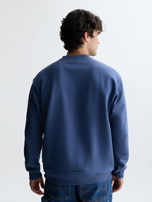 Men's Water Tower Crew Neck Sweatshirt in Vintage Indigo - BROOKLYN INDUSTRIES