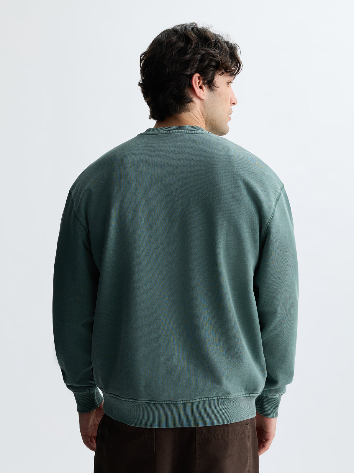 Men's Brooklyn Crew Neck Sweatshirt in Hunter Green - BROOKLYN INDUSTRIES