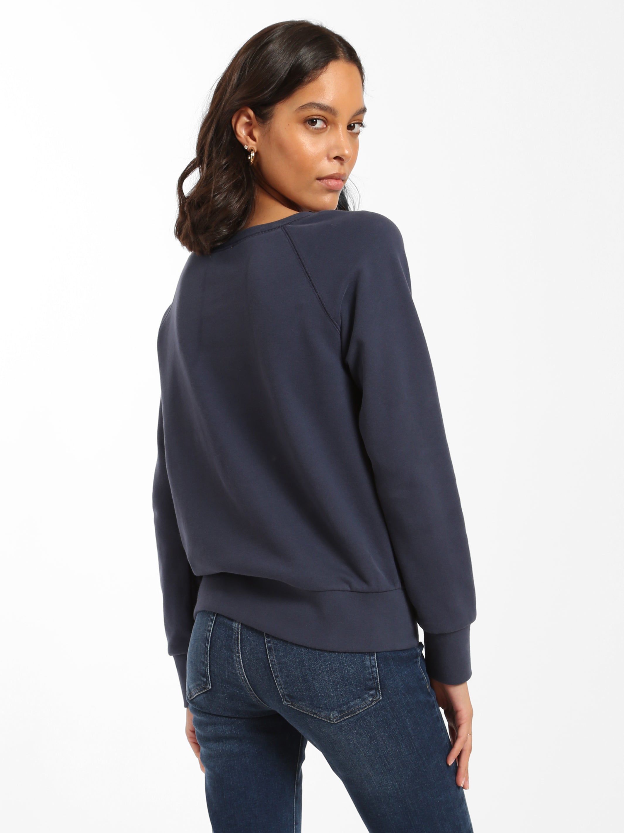 Wide neck sweatshirt womens new arrivals