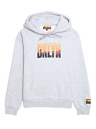 Women's BKLYN Printed Hoodie in Grey Melange - BROOKLYN INDUSTRIES