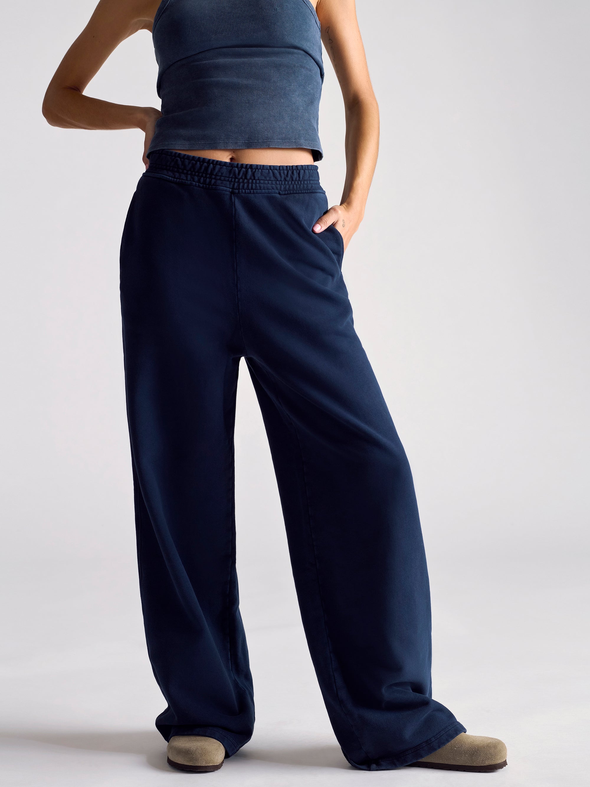 Women's Sweatpants In Graphite - BROOKLYN INDUSTRIES