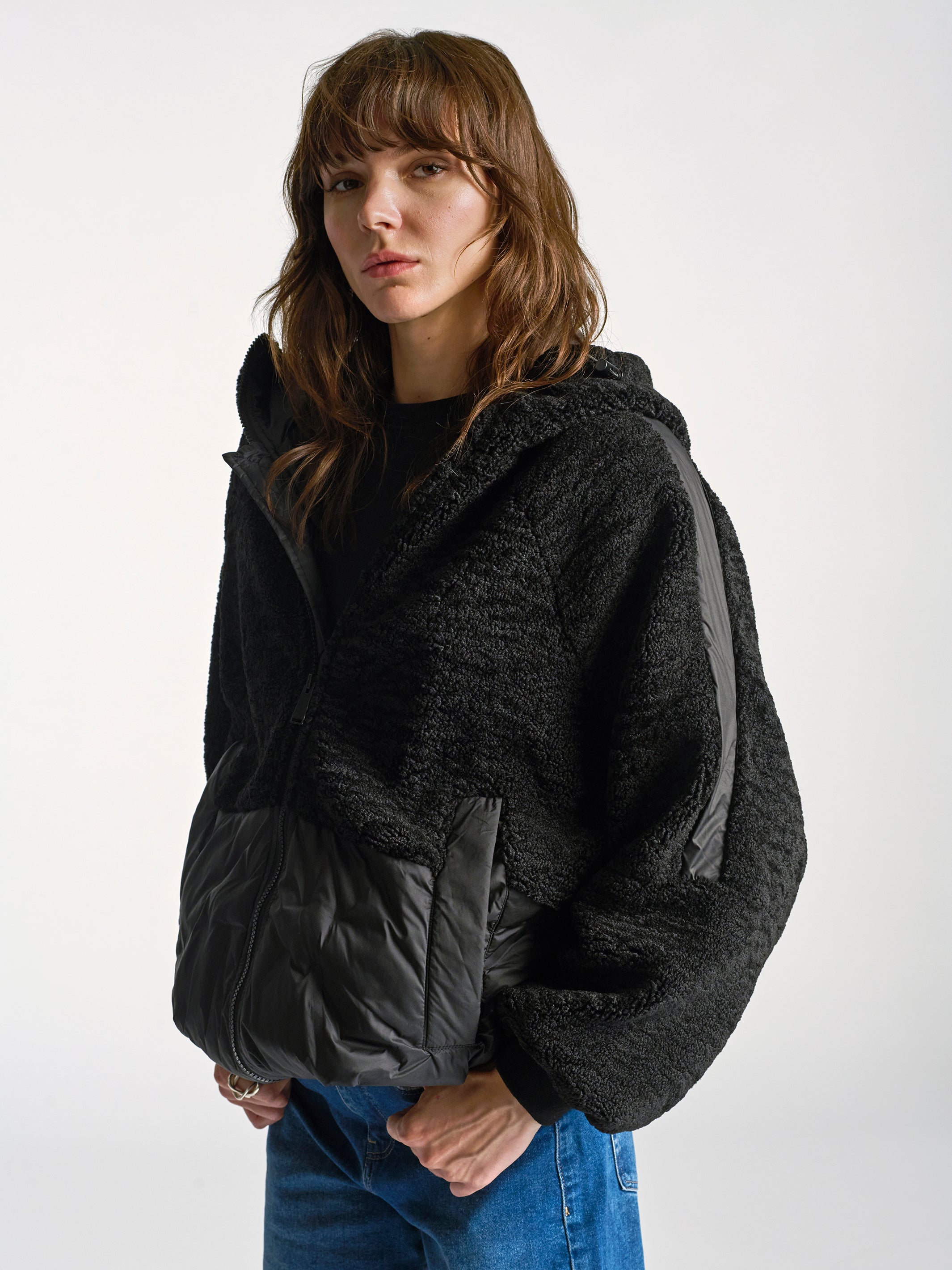 Women's Hooded Jacket In Black - BROOKLYN INDUSTRIES