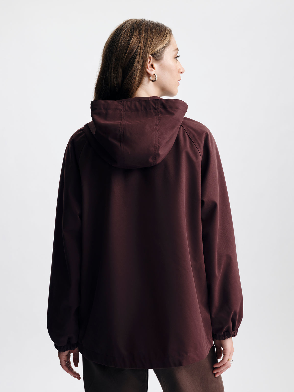Women's Hooded Jacket in Bitter Chocolate - BROOKLYN INDUSTRIES