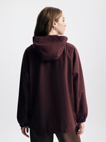 Women's Hooded Jacket in Bitter Chocolate - BROOKLYN INDUSTRIES