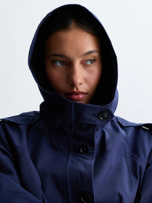 Women's Cropped Utility Jacket in Peacoat - BROOKLYN INDUSTRIES