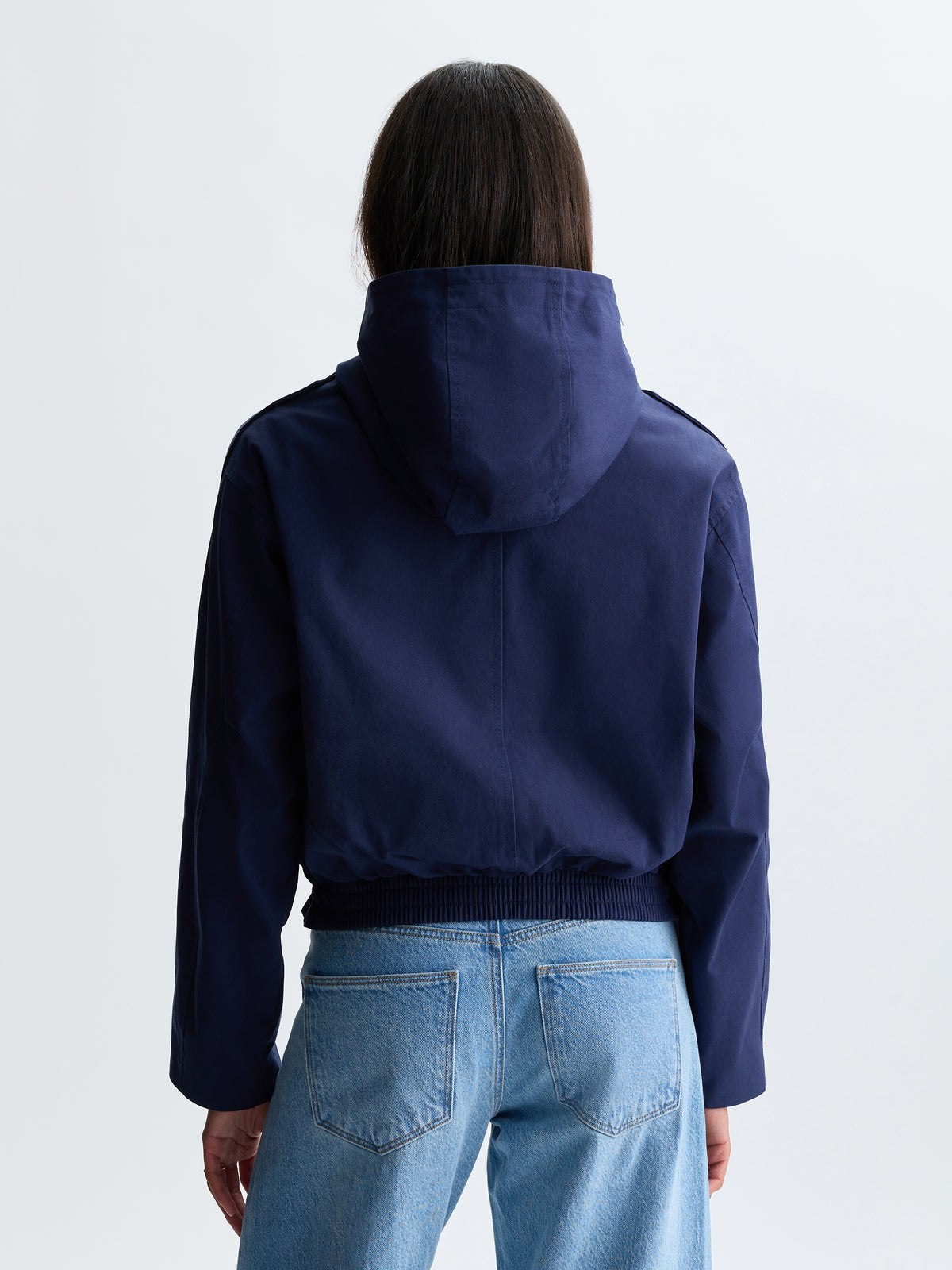 Women's Cropped Utility Jacket in Peacoat - BROOKLYN INDUSTRIES