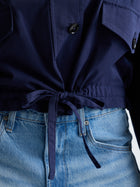 Women's Cropped Utility Jacket in Peacoat - BROOKLYN INDUSTRIES