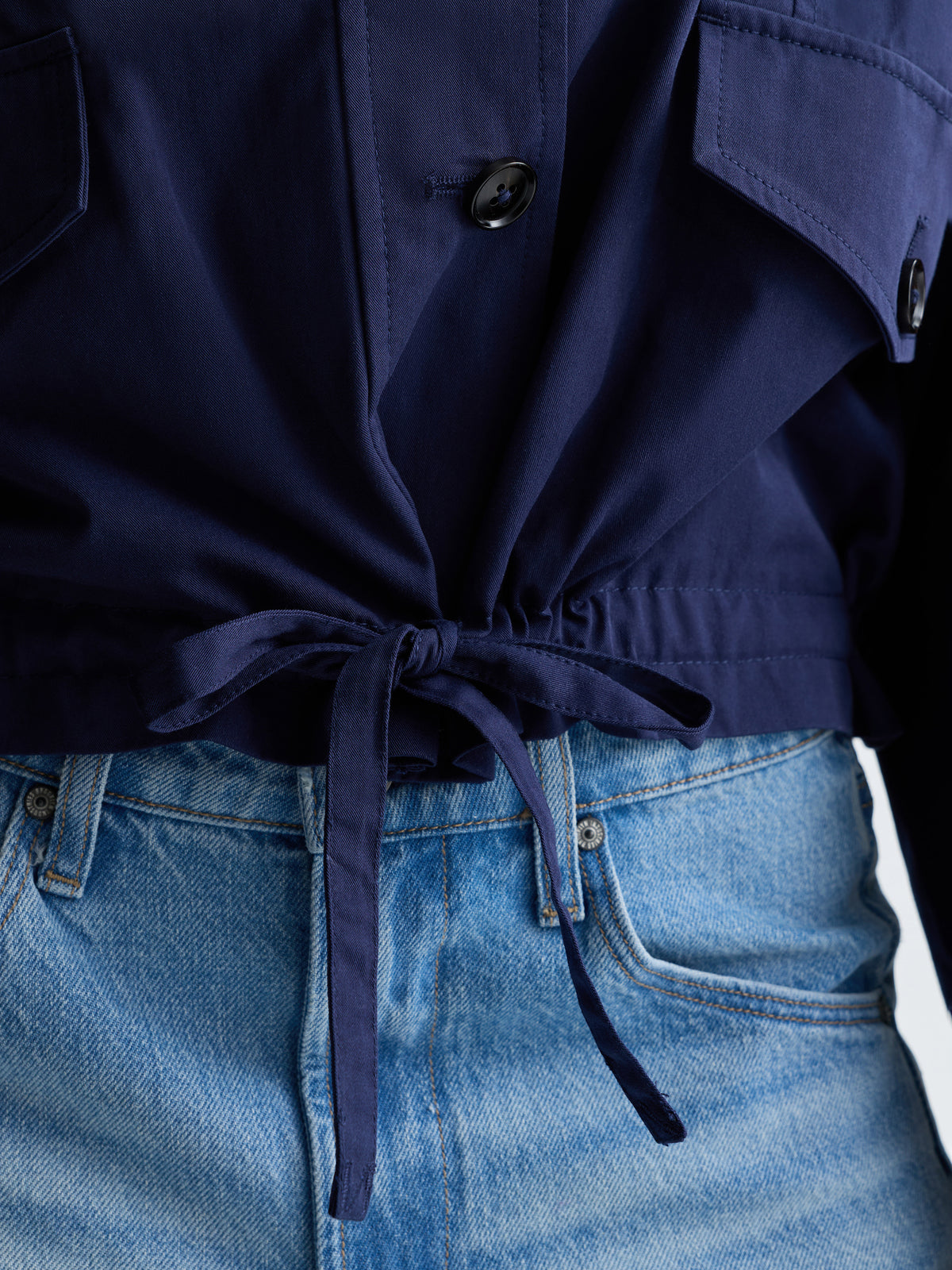 Women's Cropped Utility Jacket in Peacoat - BROOKLYN INDUSTRIES