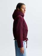 Women's Hooded Jacket in Winetasting - BROOKLYN INDUSTRIES