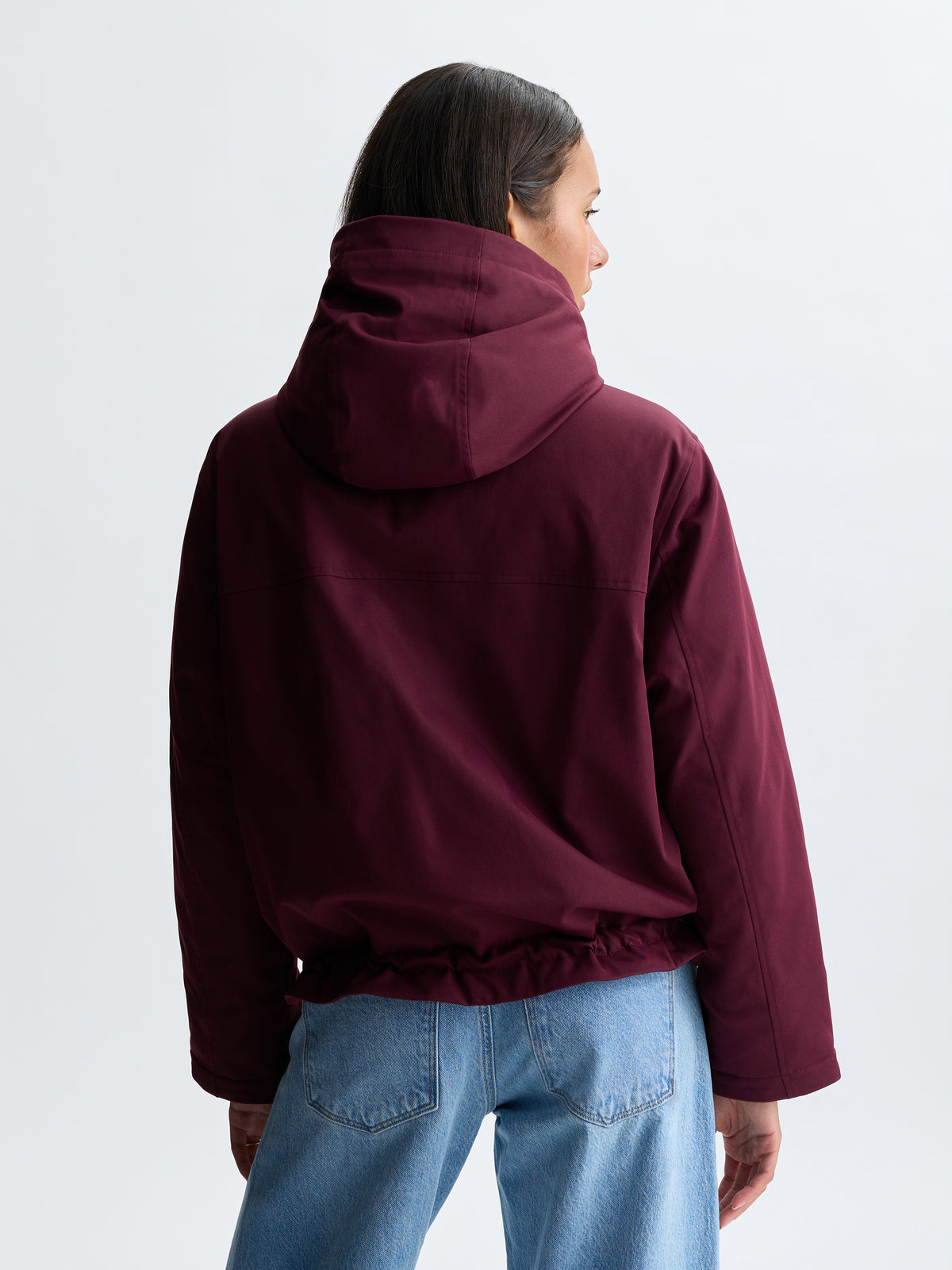 Women's Hooded Jacket in Winetasting - BROOKLYN INDUSTRIES