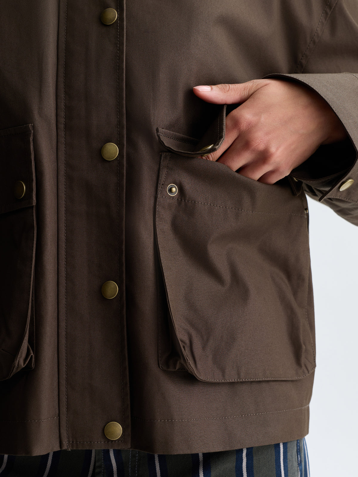 Women's Chore Jacket in Wren - BROOKLYN INDUSTRIES