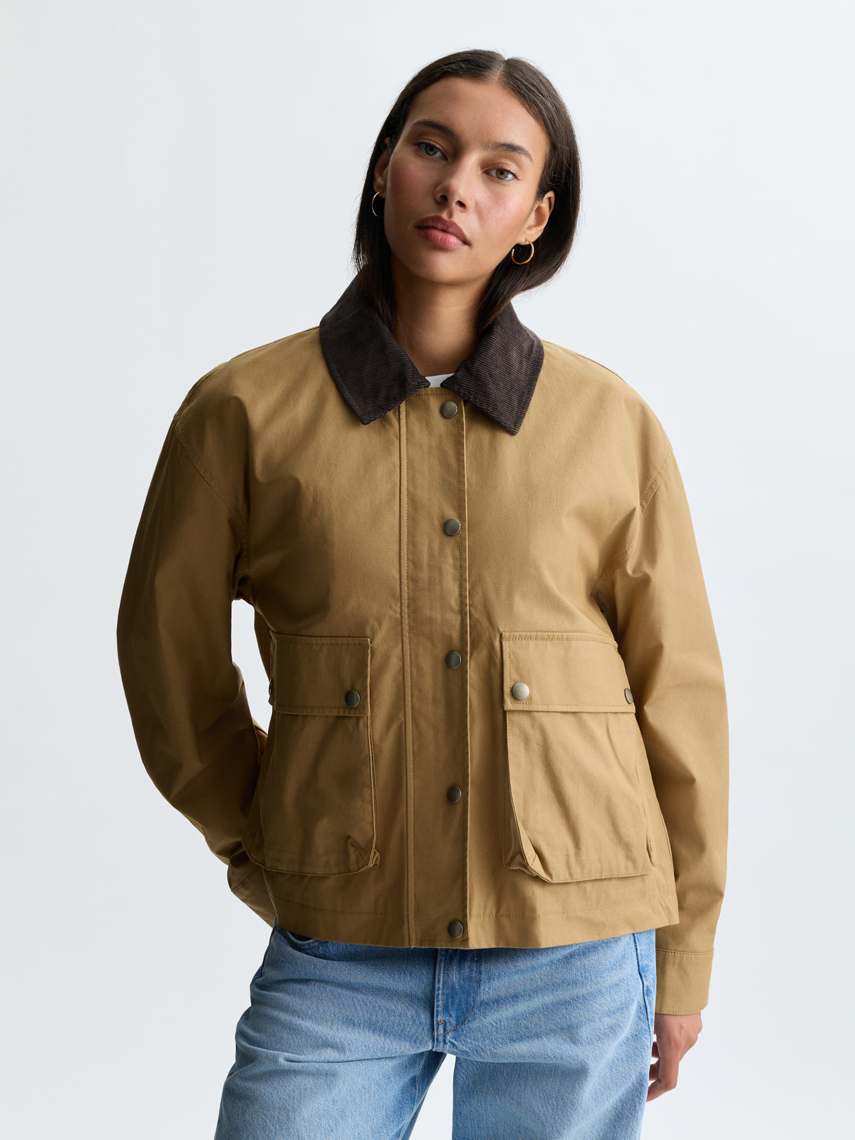 Women's Chore Jacket in Starfish - BROOKLYN INDUSTRIES