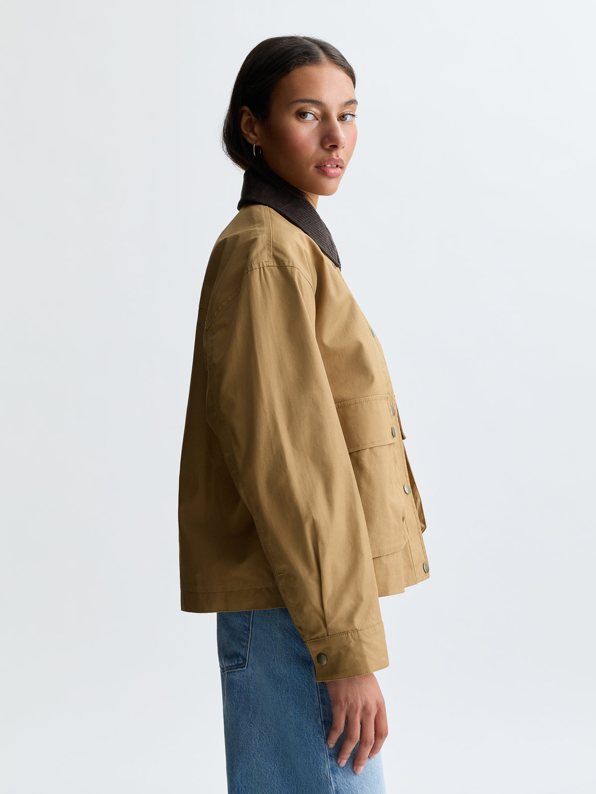 Women's Chore Jacket in Starfish - BROOKLYN INDUSTRIES