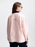 Women's Oversized Utility Overshirt in Pale Lilac - BROOKLYN INDUSTRIES