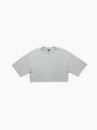 Women's York Oversized Cropped Tee In Fog - BROOKLYN INDUSTRIES