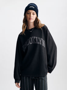 Women's Brooklyn Acid Washed Sweatshirt - BROOKLYN INDUSTRIES