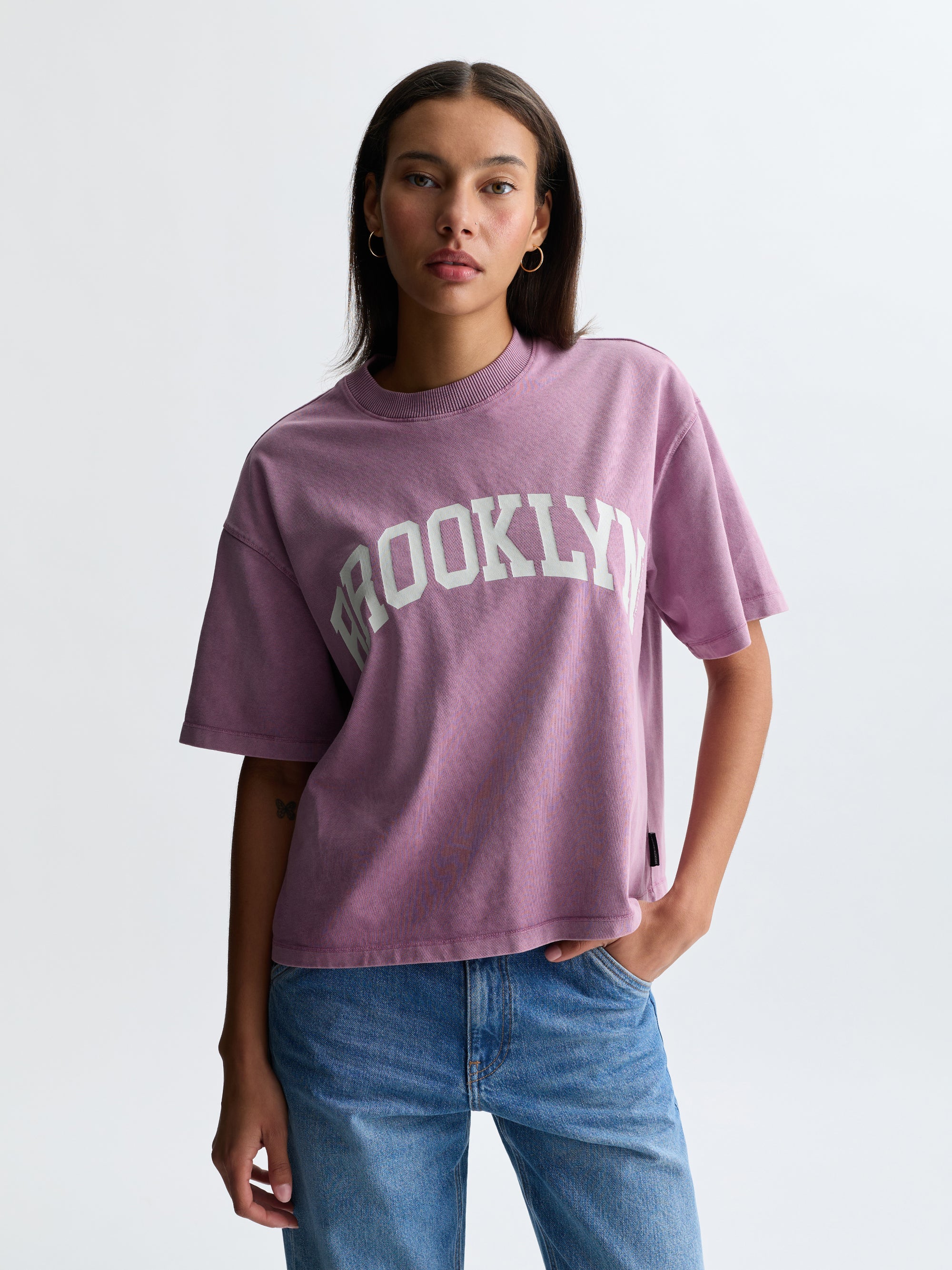 Women's Brooklyn T-Shirt in Lavender Mist - BROOKLYN INDUSTRIES