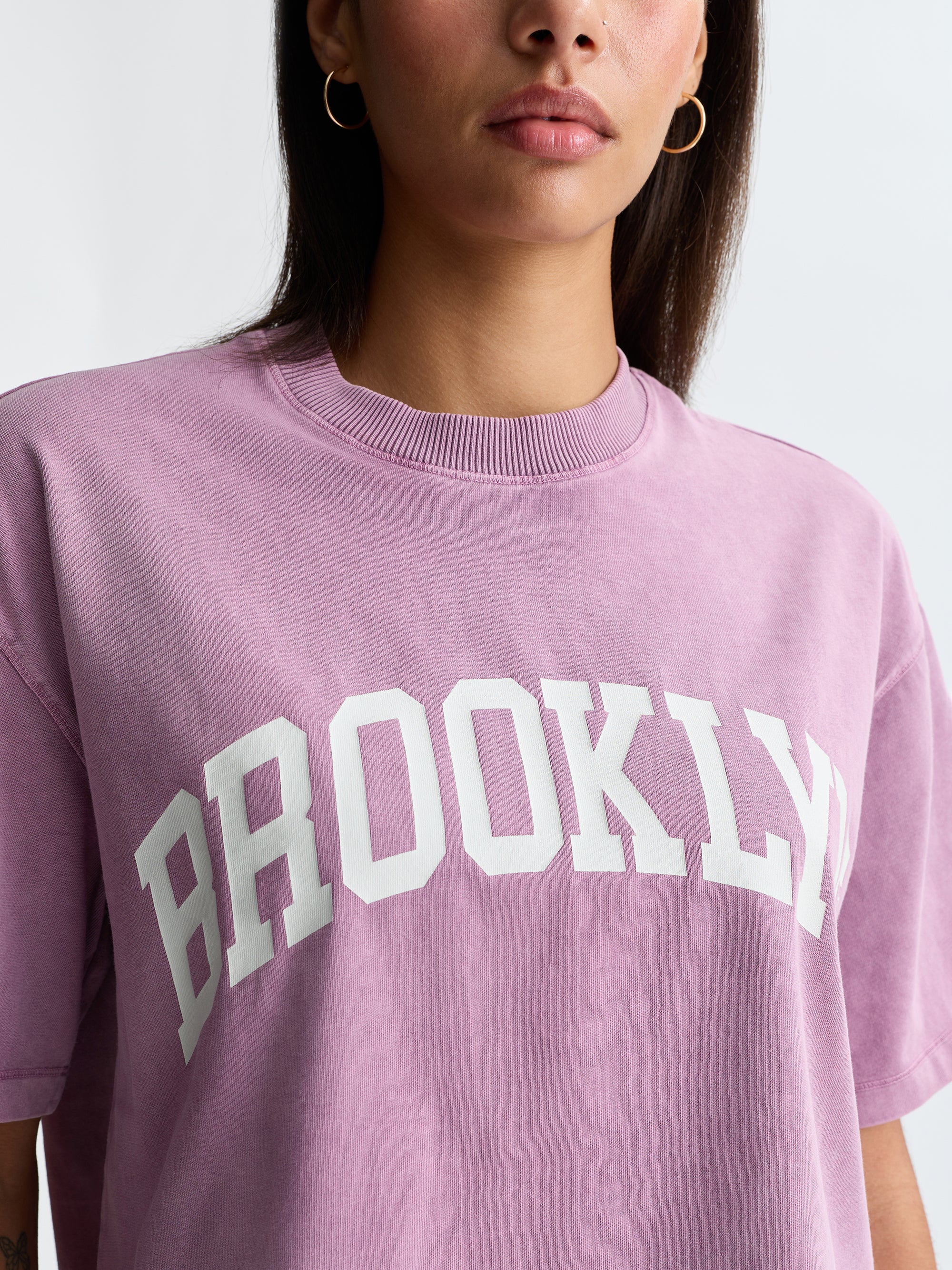 Women's Brooklyn T-Shirt in Lavender Mist - BROOKLYN INDUSTRIES
