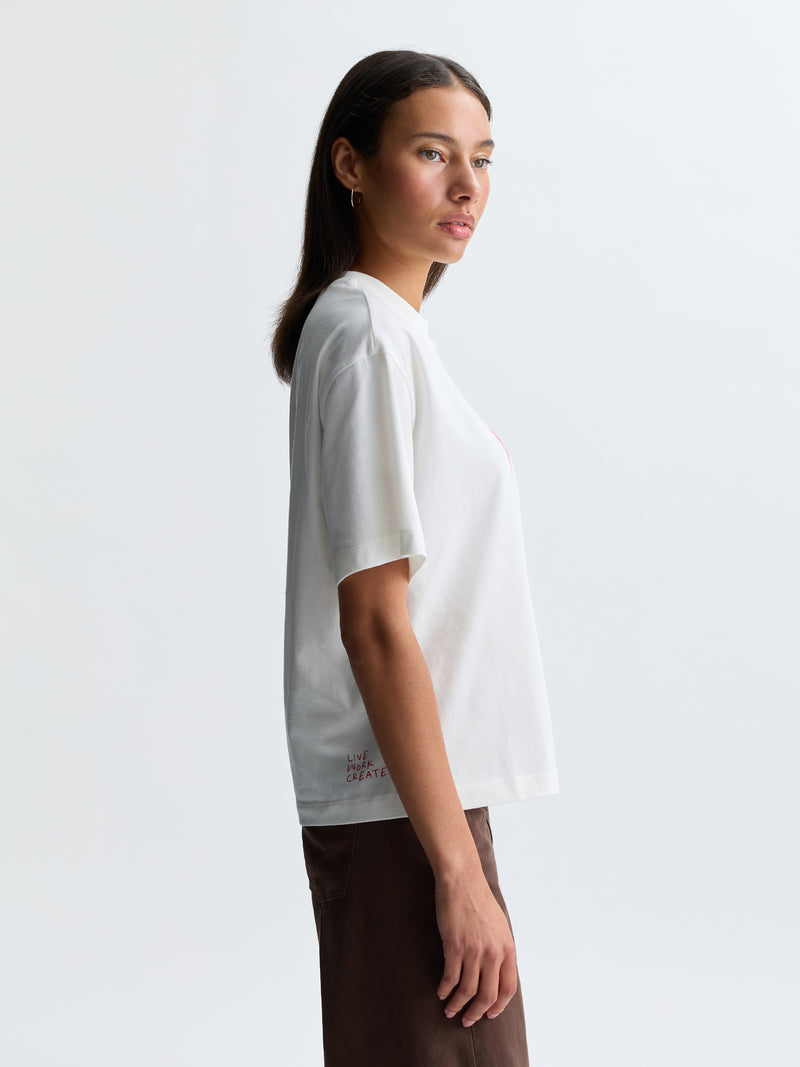 Women's BKLYN Records T-Shirt in White - BROOKLYN INDUSTRIES