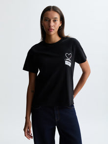 Women's Brooklyn Cassette Tape T-Shirt in Black - BROOKLYN INDUSTRIES