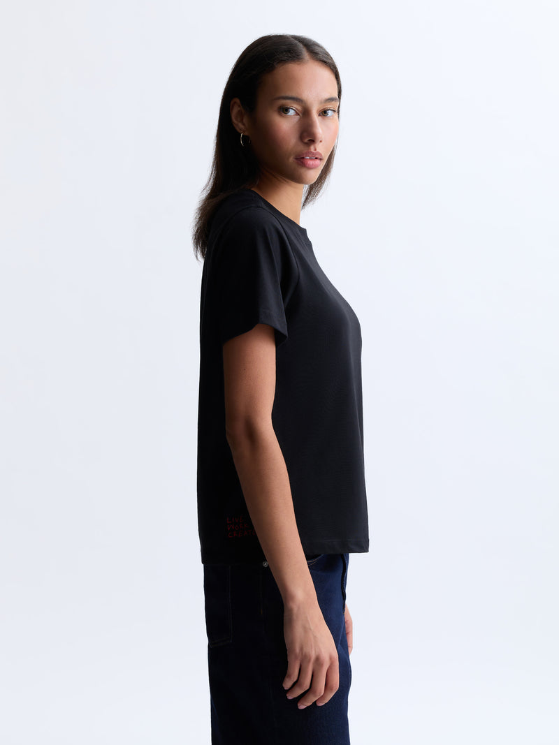 Women's Brooklyn Cassette Tape T-Shirt in Black - BROOKLYN INDUSTRIES