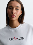 Women's Brooklyn Big Apple T-Shirt in White - BROOKLYN INDUSTRIES