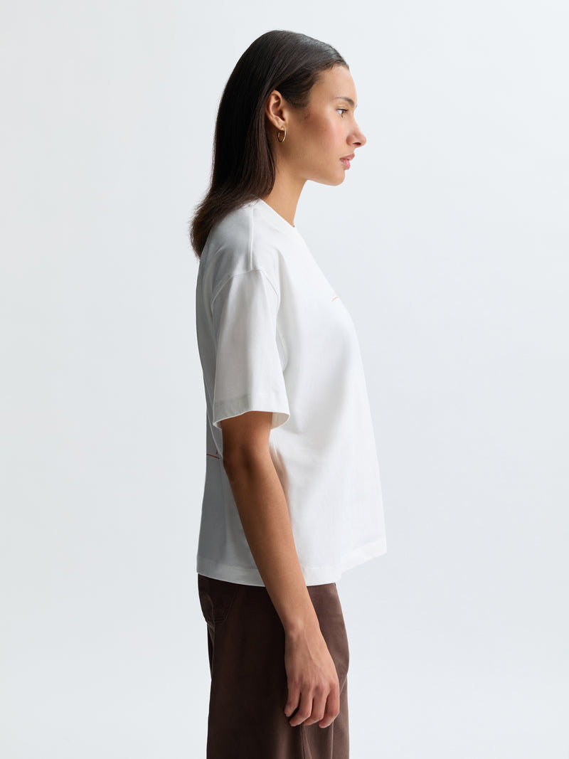 Women's Williamsburg Art T-Shirt in Antique White - BROOKLYN INDUSTRIES